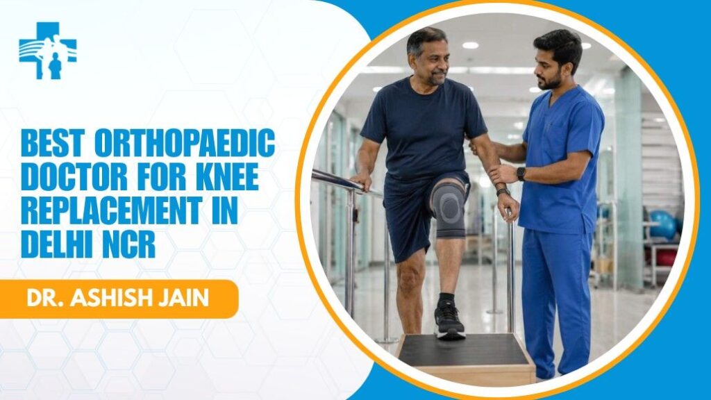 Doctor explaining knee pain treatment options in Delhi NCR